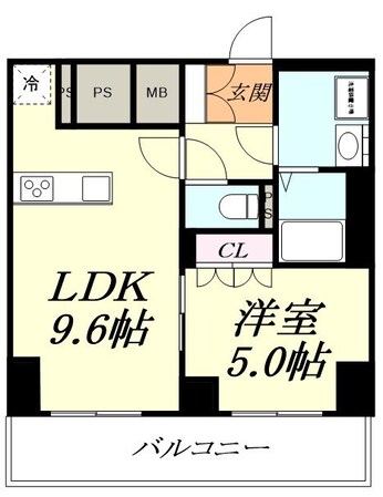 ロイジェントさいたま新都心の物件間取画像